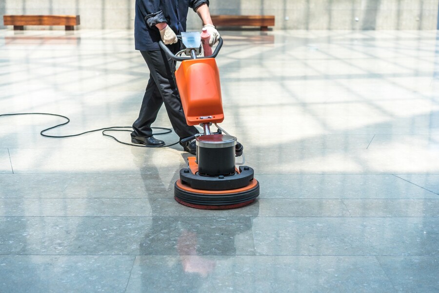 Commercial floor stripping by Impact Commercial Cleaning Services, LLC