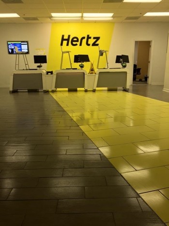 Floor Cleaning at Hertz Rental Cars in Nashville, TN